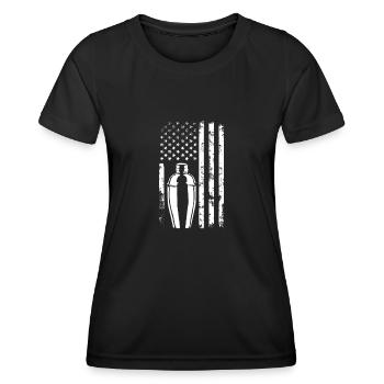 Funny Bartender Saying Bartender Gift - Women's Functional T-Shirt - black - Front - AI Model Female 172 light (172cm)