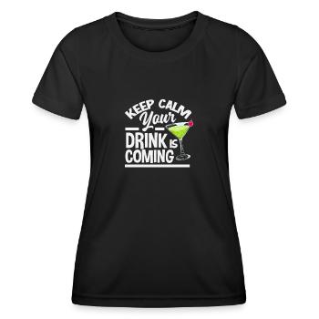 Lustiger Barkeeper Spruch Barkeeper Geschenk - Frauen Funktions-T-Shirt - Schwarz - Vorne - AI Model Female 172 light (172cm)