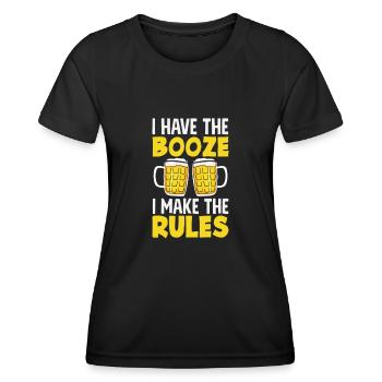 Funny Bartender Saying Bartender Gift - Women's Functional T-Shirt - black - Front - AI Model Female 172 light (172cm)