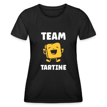 Tartine - T-shirt sport Femme - noir - Devant - AI Model Female 172 light (172cm)