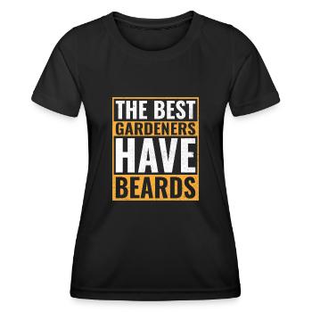 Les meilleurs jardiniers ont des barbes Jardinier Barbe - T-shirt sport Femme - noir - Devant - AI Model Female 172 light (172cm)