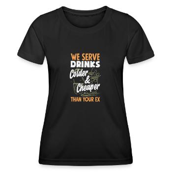 Lustiger Barkeeper Spruch Barkeeper Geschenk - Frauen Funktions-T-Shirt - Schwarz - Vorne - AI Model Female 172 light (172cm)