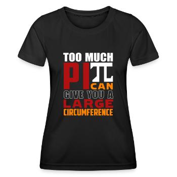 Pi Day Funny Pi Day March 14 - Women's Functional T-Shirt - black - Front - AI Model Female 172 light (172cm)