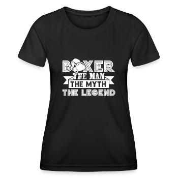 Boxer Proud To Be A Boxer - Women's Functional T-Shirt - black - Front - AI Model Female 172 light (172cm)