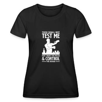 Lustiger Barkeeper Spruch Barkeeper Geschenk - Frauen Funktions-T-Shirt - Schwarz - Vorne - AI Model Female 172 light (172cm)