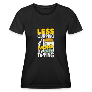 Lustiger Barkeeper Spruch Barkeeper Geschenk - Frauen Funktions-T-Shirt - Schwarz - Vorne - AI Model Female 172 light (172cm)