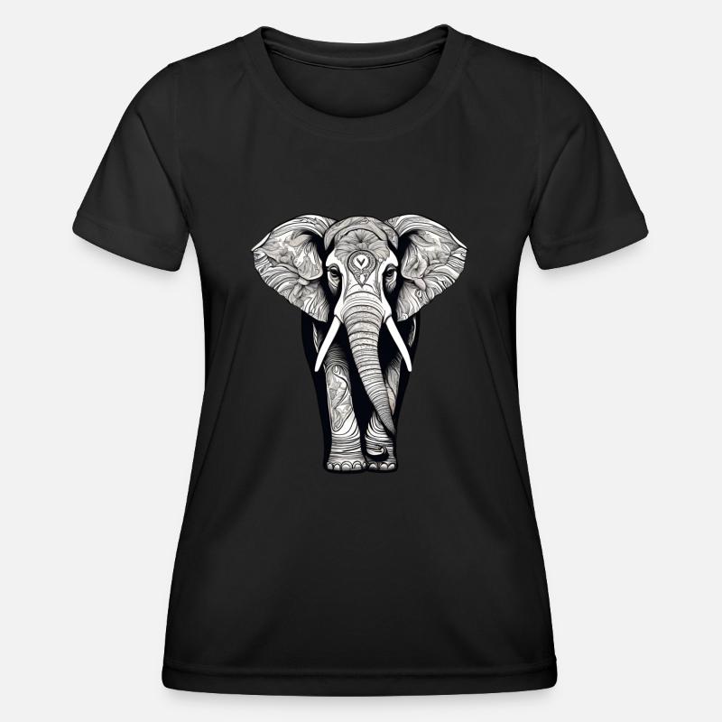 Elephant - Women's Functional T-Shirt - black