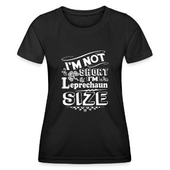 St Patrick's Day I am Leprechaun Size St Patrick - Women's Functional T-Shirt - black - Front - AI Model Female 172 light (172cm)
