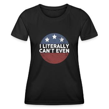 Je ne m’en soucie même pas - T-shirt sport Femme - noir - Devant - AI Model Female 172 light (172cm)
