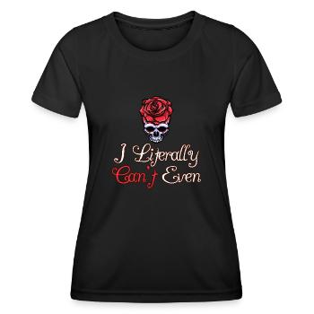 Je ne m’en soucie même pas - T-shirt sport Femme - noir - Devant - AI Model Female 172 light (172cm)