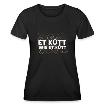 Fasching Et Kütt Wie Et Kütt Karneval Kölner Motto - T-shirt sport Femme - noir - Devant - AI Model Female 172 light (172cm)