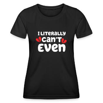 Je ne m’en soucie même pas - T-shirt sport Femme - noir - Devant - AI Model Female 172 light (172cm)
