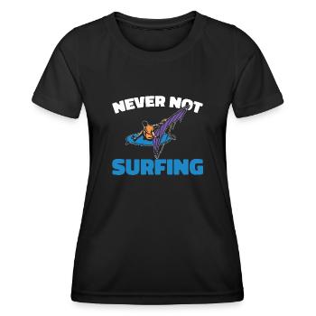 Windsurfing Windsurfers - Women's Functional T-Shirt - black - Front - AI Model Female 172 light (172cm)