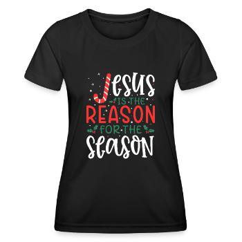 Christmas Christmas Elves - Women's Functional T-Shirt - black - Front - AI Model Female 172 light (172cm)