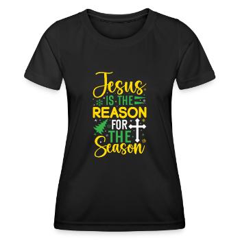 Christmas Christmas Elves - Women's Functional T-Shirt - black - Front - AI Model Female 172 light (172cm)