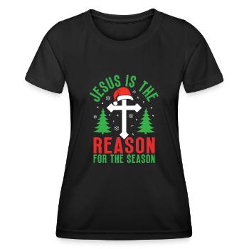 Christmas Christmas Elves - Women's Functional T-Shirt - black - Front - AI Model Female 172 light (172cm)