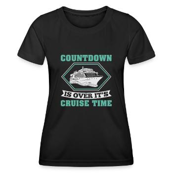 Cruise with the family cruise ship - Women's Functional T-Shirt - black - Front - AI Model Female 172 light (172cm)