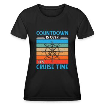 Cruise with the family cruise ship - Women's Functional T-Shirt - black - Front - AI Model Female 172 light (172cm)