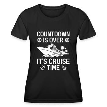 Cruise with the family cruise ship - Women's Functional T-Shirt - black - Front - AI Model Female 172 light (172cm)