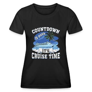 Cruise with the family cruise ship - Women's Functional T-Shirt - black - Front - AI Model Female 172 light (172cm)