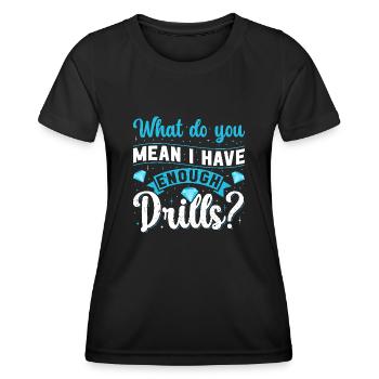 Diamonds Painting for Art Lovers - Women's Functional T-Shirt - black - Front - AI Model Female 172 light (172cm)