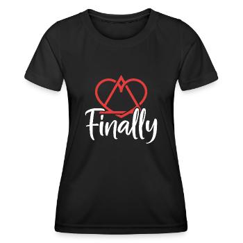 Enfin Gotcha Day Famille d’accueil Parenthood drôle - T-shirt sport Femme - noir - Devant - AI Model Female 172 light (172cm)