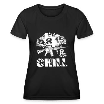 AR 15 Chill - Women's Functional T-Shirt - black - Front - AI Model Female 172 light (172cm)