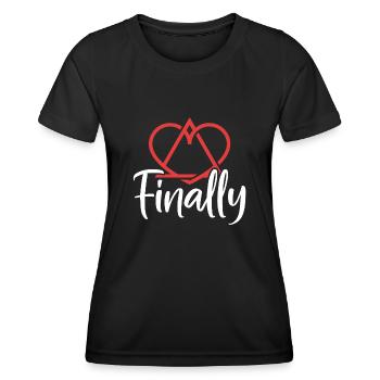 Enfin Gotcha Day Famille d’accueil Parenthood drôle - T-shirt sport Femme - noir - Devant - AI Model Female 172 light (172cm)