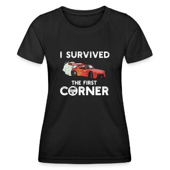 Simracer Esports Enthusiast Sim Racing - Women's Functional T-Shirt - black - Front - AI Model Female 172 light (172cm)