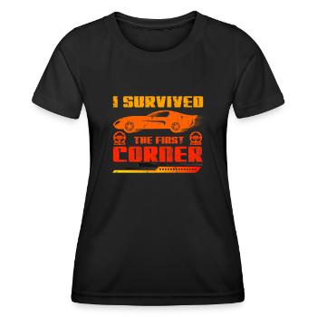Simracer Esports Enthusiast Sim Racing - Women's Functional T-Shirt - black - Front - AI Model Female 172 light (172cm)