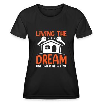 Homeowner Dream House Richtest House Builder - Women's Functional T-Shirt - black - Front - AI Model Female 172 light (172cm)