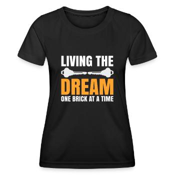 Homeowner Dream House Richtest House Builder - Women's Functional T-Shirt - black - Front - AI Model Female 172 light (172cm)