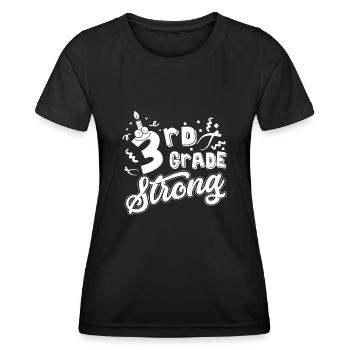 3rd Grade Teacher 3rd Grade Strong - Women's Functional T-Shirt - black - Front - AI Model Female 172 light (172cm)