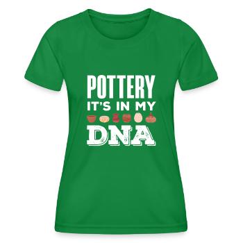 Lustiges Töpfer Töpfern Geschenk Geschenkidee - Frauen Funktions-T-Shirt - Kelly Green - Vorne - AI Model Female 172 dark (172cm)