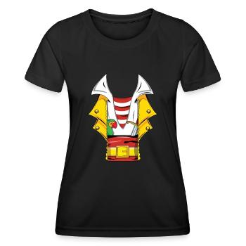 Carnaval Pirate Costume Perroquet Trésor - T-shirt sport Femme - noir - Devant - AI Model Female 172 light (172cm)