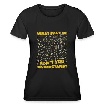 Pi Day: Was Verstehst Du Nicht? - Frauen Funktions-T-Shirt - Schwarz - Vorne - AI Model Female 172 light (172cm)