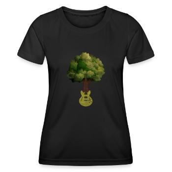 Yggdrasil Nature Musician Tree Of Life - Women's Functional T-Shirt - black - Front - AI Model Female 172 light (172cm)