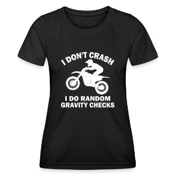 Motorcycle Motorcyclist Men Motorcycle - Women's Functional T-Shirt - black - Front - AI Model Female 172 light (172cm)