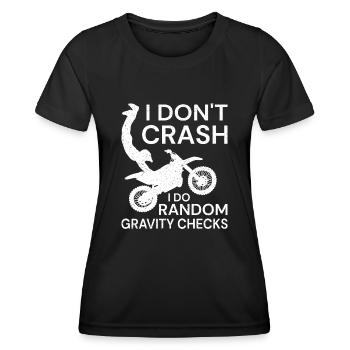 Motorcycle Motorcyclist Men Motorcycle - Women's Functional T-Shirt - black - Front - AI Model Female 172 light (172cm)