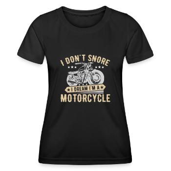 Motorcycle Motorcyclist Men Motorcycle - Women's Functional T-Shirt - black - Front - AI Model Female 172 light (172cm)