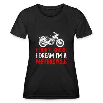 Motorcycle Motorcyclist Men Motorcycle - Women's Functional T-Shirt - black - Front - AI Model Female 172 light (172cm)