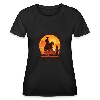 I Got A Heart Like A Truck - Women's Functional T-Shirt - black - Front - AI Model Female 172 light (172cm)