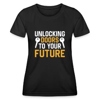 Real Estate Agents Real Estate Agents - Women's Functional T-Shirt - black - Front - AI Model Female 172 light (172cm)