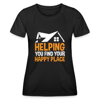 Real Estate Agents Real Estate Agents - Women's Functional T-Shirt - black - Front - AI Model Female 172 light (172cm)