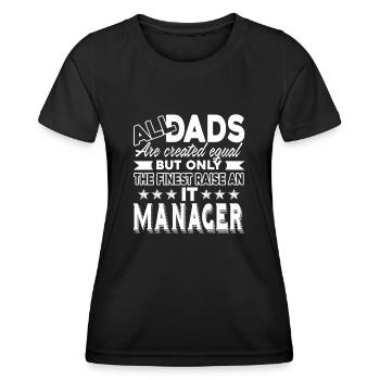 IT Manager IT Manager Dad - Women's Functional T-Shirt - black - Front - AI Model Female 172 light (172cm)