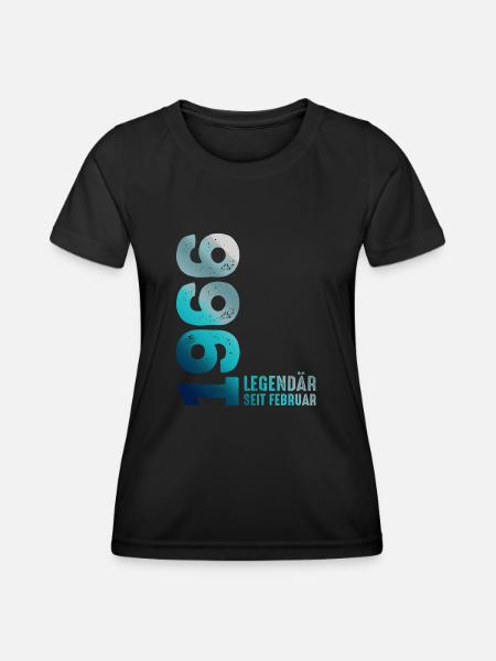 Limited Edition February 1966 Legendär Seit - Funktionsshirt til damer - sort