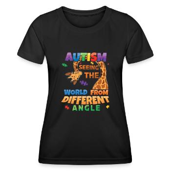 Autismus Die Welt Aus Anderer Perspektive Sehen - Frauen Funktions-T-Shirt - Schwarz - Vorne - AI Model Female 172 light (172cm)