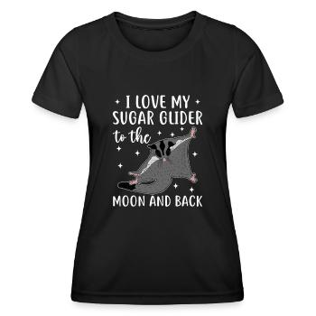 Sugar glider - Women's Functional T-Shirt - black - Front - AI Model Female 172 light (172cm)