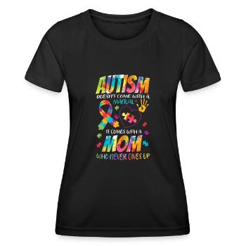 Autismus Kommt Nicht Mit Einer Anleitung - Frauen Funktions-T-Shirt - Schwarz - Vorne - AI Model Female 172 light (172cm)