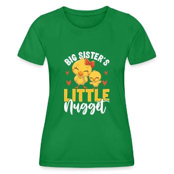 Motif de poussin petite pépite de grande sœur - T-shirt sport Femme - vert - Devant - AI Model Female 172 dark (172cm)